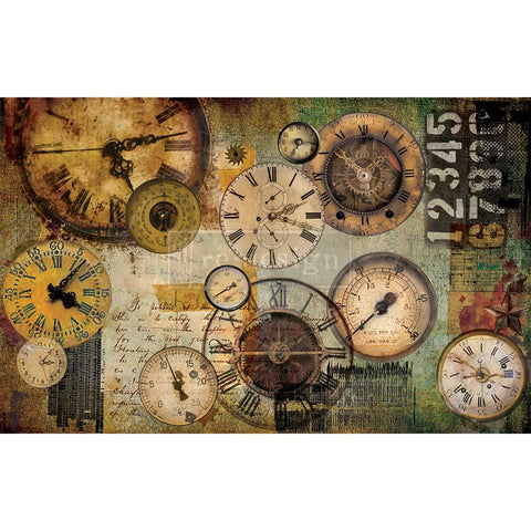 Lost in Time decoupage paper