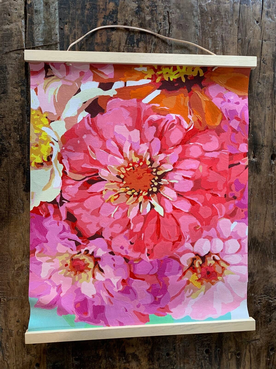 Zealous Zinnias paint by number The Goodie Girl Shoppe