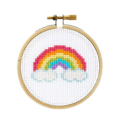 Mini Rainbow Cross Stitch Kit