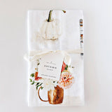 Autumn cotton flour sack tea towel