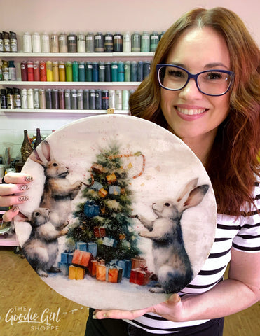 **ONLINE** Winter Holiday Epoxy Lazy Susan WorkShoppe