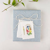 Watercolor paint palette mini enclosure notecard