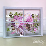 Vintage Window w/ Transfer Design WorkShoppe