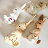 Embroidered Bunny DIY Felt Sewing Craft Kit