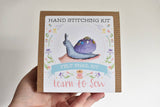 Purple Garden Snail DIY Felt Sewing Craft Kit