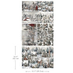 Silent Night Snow Village 3 pack decoupage paper