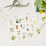 Garden sticker sheets