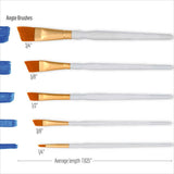 FolkArt Angle Brush Set 5 Piece