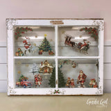 Vintage Window w/ Transfer Design WorkShoppe