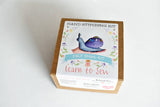 Purple Garden Snail DIY Felt Sewing Craft Kit