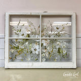 Vintage Window w/ Transfer Design WorkShoppe