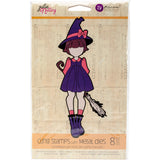 Julie Nutting Doll Stamp w/ Metal Dies - lil Witch