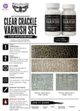 Art Extravagance – Clear Crackle Varnish Set
