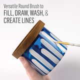 FolkArt Glass Painting Brushes 5pc