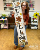 **KIT ONLY** Happy Fall Y’all Porch Sign WorkShoppe