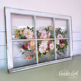 Vintage Window w/ Transfer Design WorkShoppe