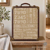 The Crate Stencil A3 Decoupage Fiber