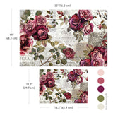 Crimson Elegance double delight set decoupage paper