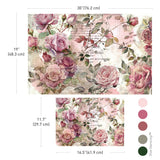 Dusty Velvet Mauve double delight set decoupage paper