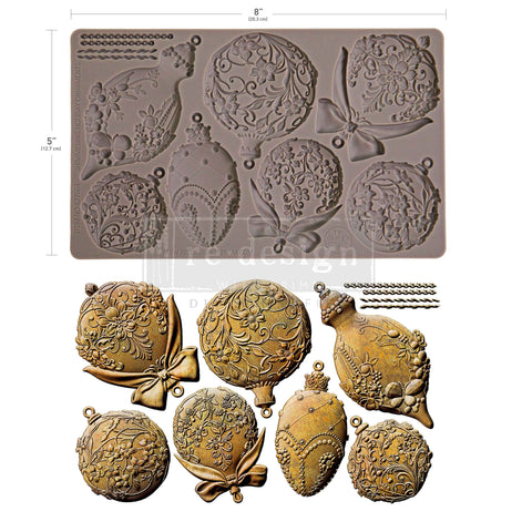 Shimmering Holiday Ornaments Mould