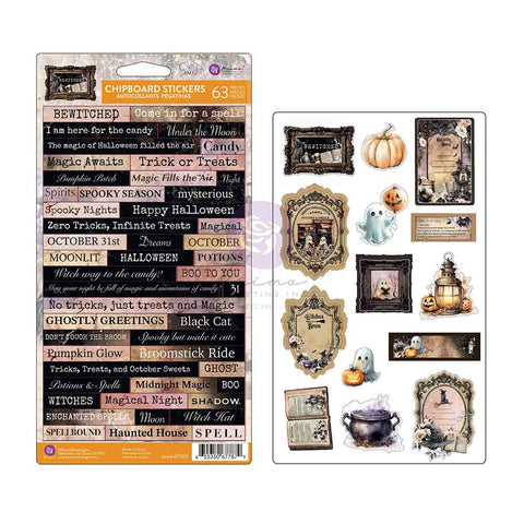 Bewitched Collection Chipboard Stickers