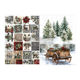 Farmhouse Frost A4 Decoupage Fiber Pack