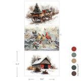 Christmas In The Countryside 3 pack decoupage paper