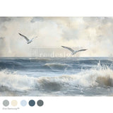 Echoes On The Water decoupage tissue paper