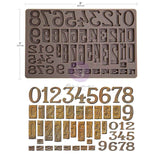 Letterpress Numbers Mould