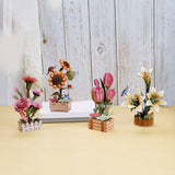 DIY Wooden Puzzle Kit - Carnation Bloom Set
