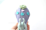 Purple Garden Snail DIY Felt Sewing Craft Kit