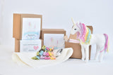 Pastel Rainbow Unicorn DIY Felt Sewing Craft Kit