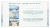 Seascape Melody 3 pack decoupage paper