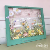 Vintage Window w/ Transfer Design WorkShoppe