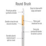 FolkArt Glass Painting Brushes 5pc