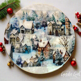 Winter Holiday Epoxy Lazy Susan WorkShoppe