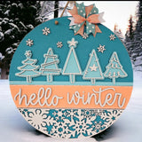 Winter Door Hanger WorkShoppe