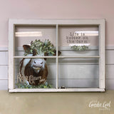 Vintage Window w/ Transfer Design WorkShoppe
