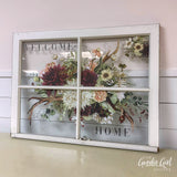 Vintage Window w/ Transfer Design WorkShoppe