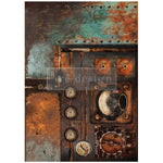 Aged Machinery Elegance decoupage fiber paper