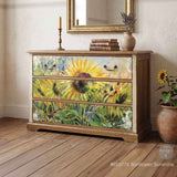 Sunflower Sunshine A1 Decoupage Fiber