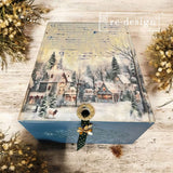 Silent Night Snow Village 3 pack decoupage paper