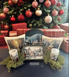 Silent Night Snow Village 3 pack decoupage paper