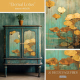 Eternal Lotus decoupage fiber paper