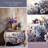 Serene Shadows decoupage fiber paper