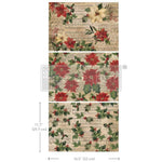 Poinsettias 3 pack decoupage paper