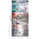 Dashing Through the Pines 3 pack decoupage paper