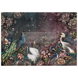 Birds and Blooms fiber paper
