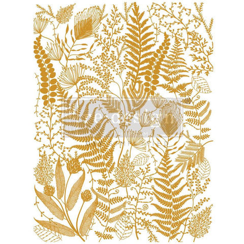 Foliage Finesse Gold Foil - Kacha transfer