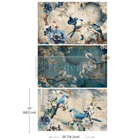 Sapphire Wings 3 pack decoupage paper
